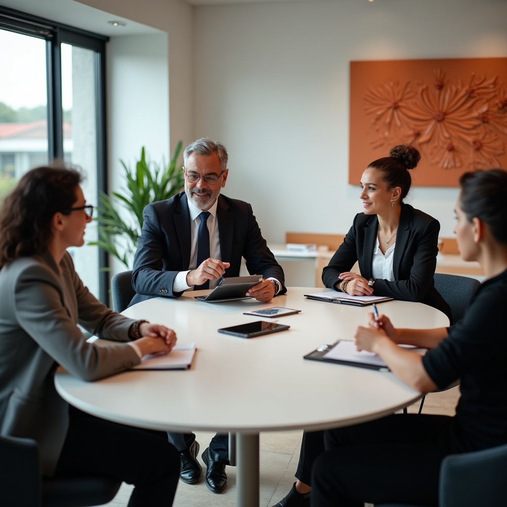 Team operativo in riunione di pianificazione